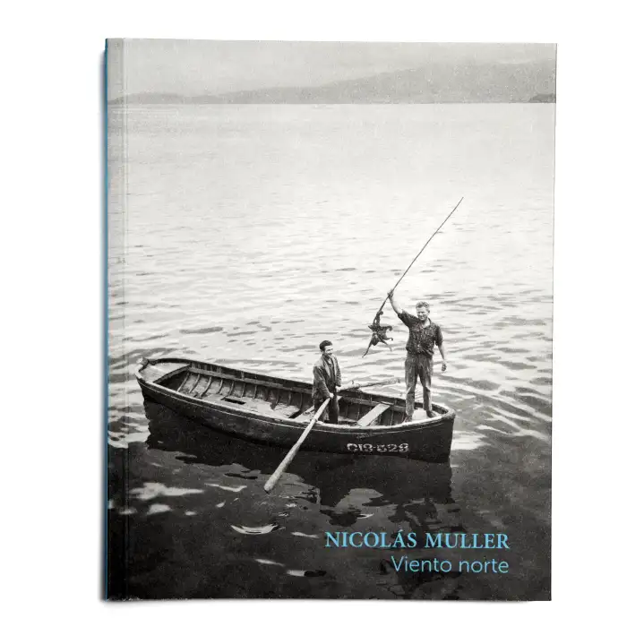 Cubierta del libro "Nicolás Muller. Viento norte" publicado por Materia Editorial.