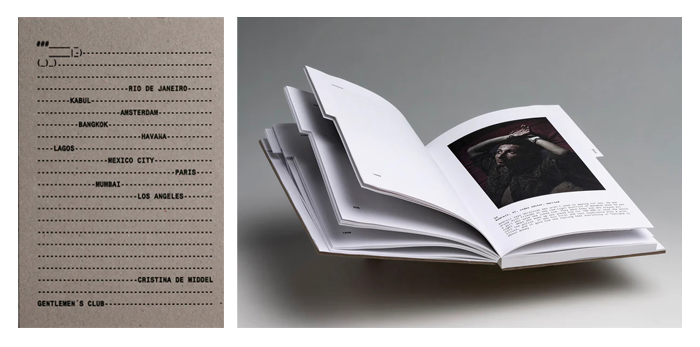 Cubierta e interior del fotolibro recomendado "Gentlemen's Club" de Christina de Middle.