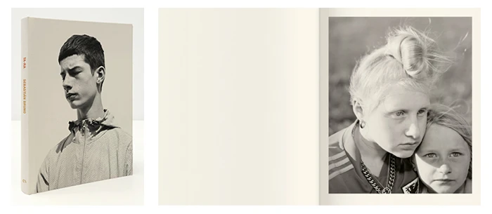 Cubierta e interior del fotolibro recomendado TA-RA de Sebastián Bruno.