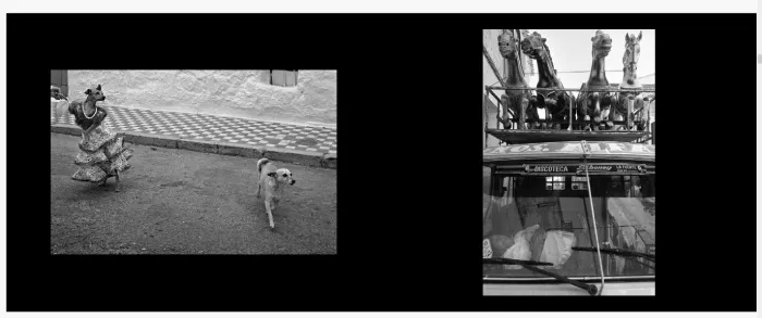 Interior del fotolibro "Fotologías" del fotógrafo Ramón Zabalza.