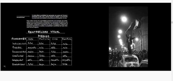 Interior del fotolibro "Fotologías" del fotógrafo Ramón Zabalza.