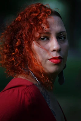 Retrato de la fotógafa brasileña Priscilla Buhr.