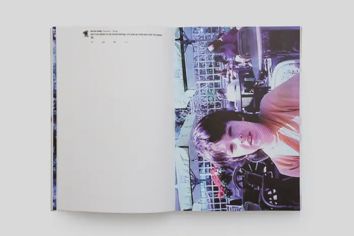 Interior del fotolibro "Time on quaaludes and red wine" de Anna Galí.